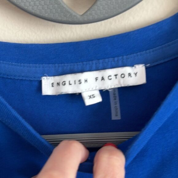 Like New English Factory Women's Knit Ruffled Mini Dress - Picture 5 of 7